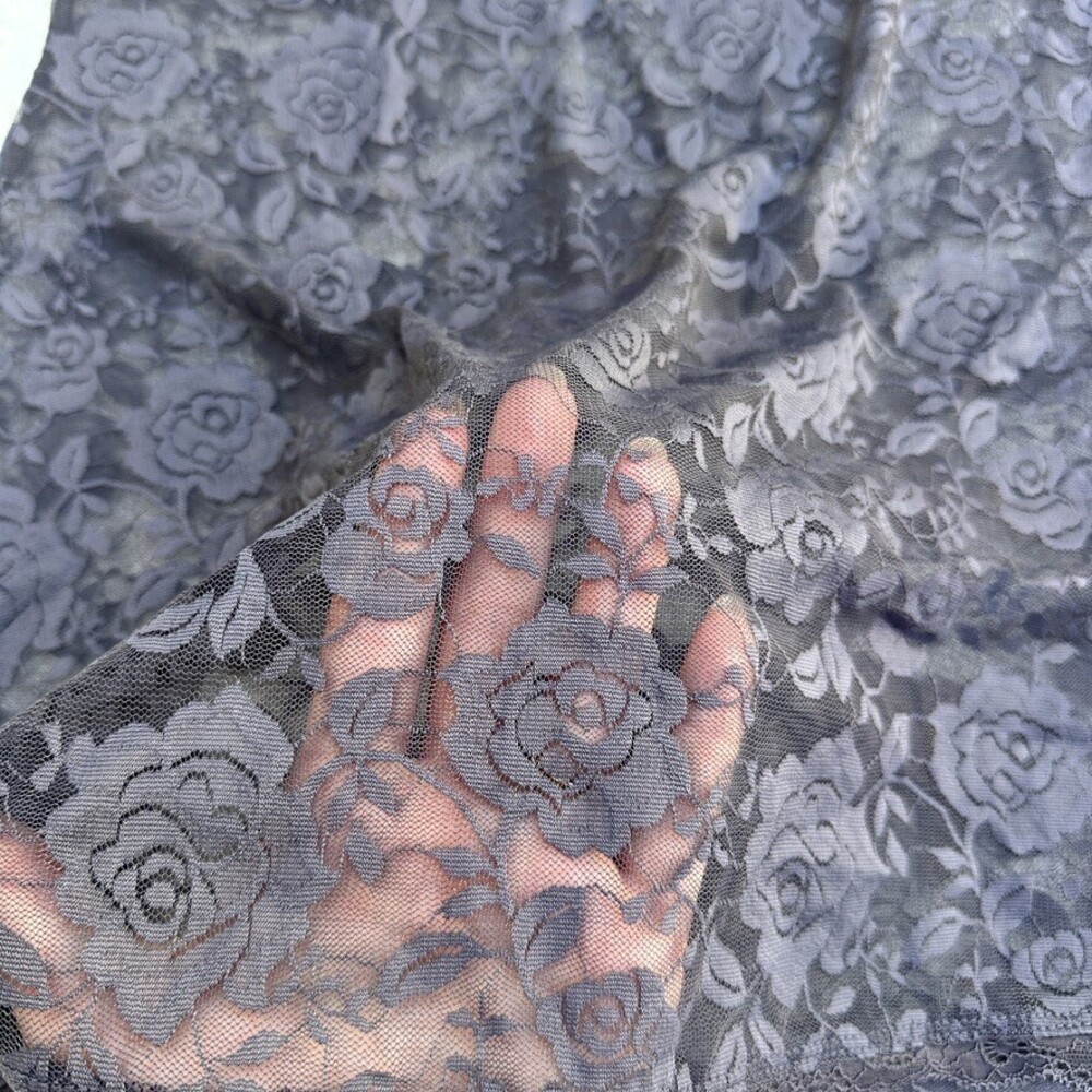 Urban Outfitters Rose Lace Baby Doll Dress Top Ruffle Sleeves - S - Picture 3 of 5